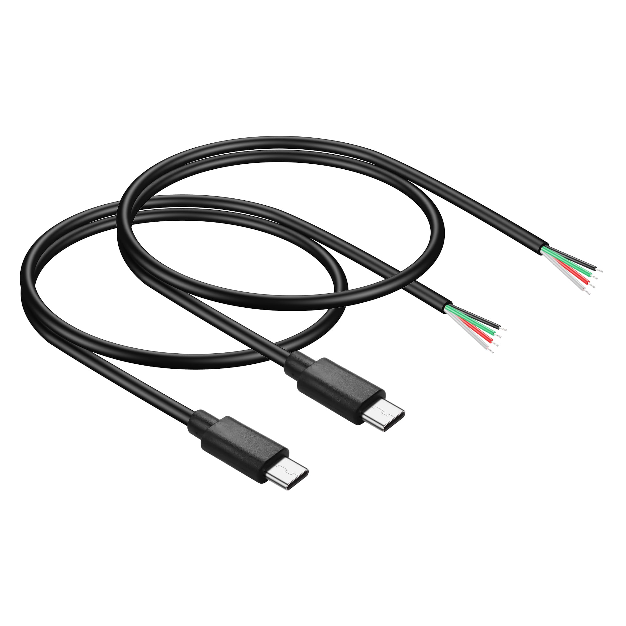 Amazon.com: PNGKNYOCN USB C Pigtail Power Cable,2 Pack 5V USB Type